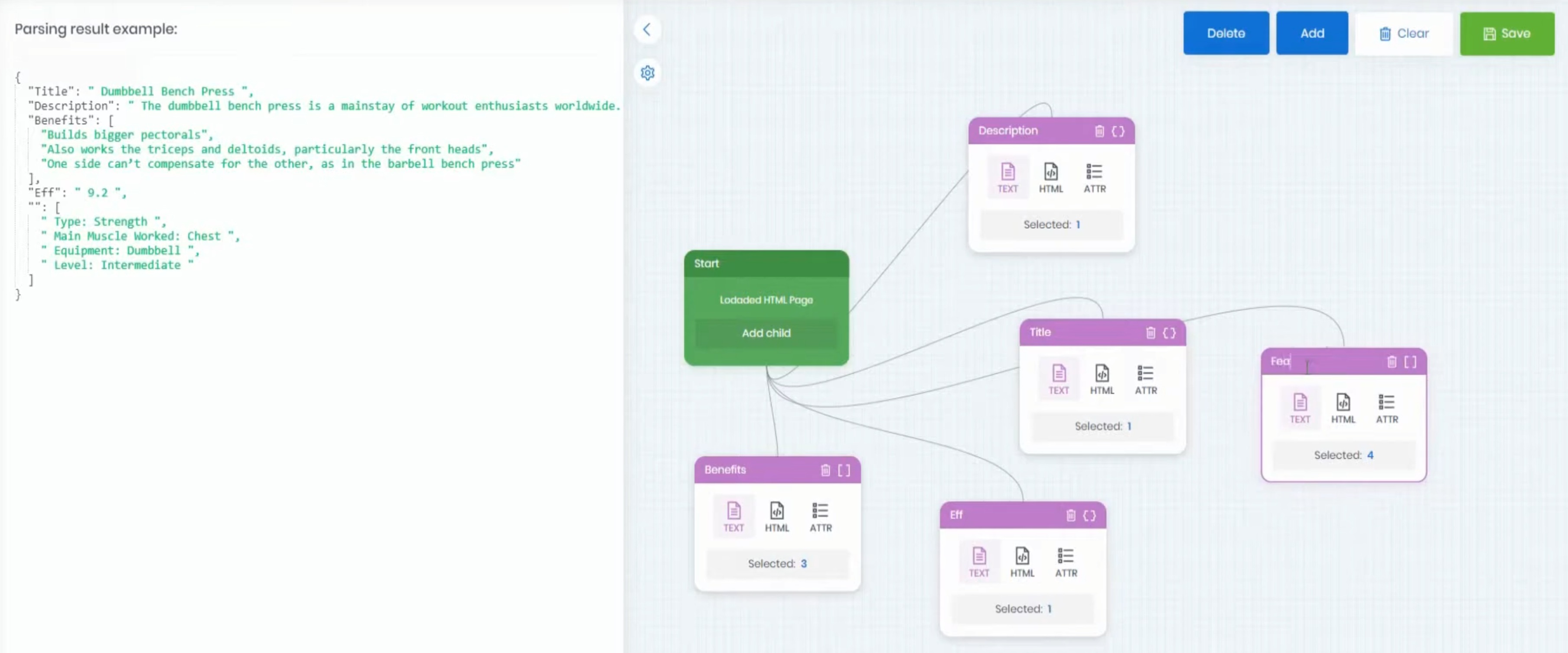 Building the crawling schema
